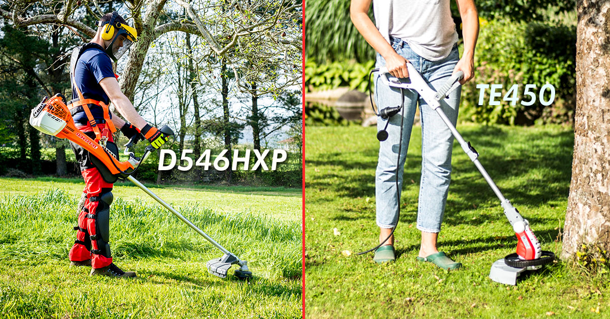 Diferencias entre una desbrozadora y un cortabordes